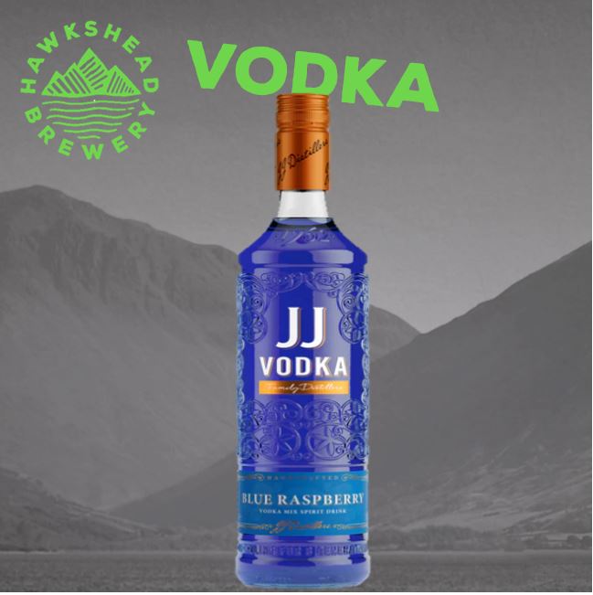 JJ Blue Raspberry Vodka 70cl