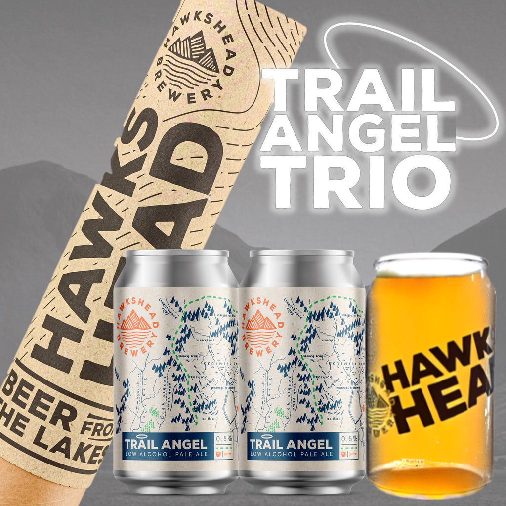 Trail Angel Trio - 2x Trail Angel 0.5 % 330ml Cans Plus a Can Shaped Glass