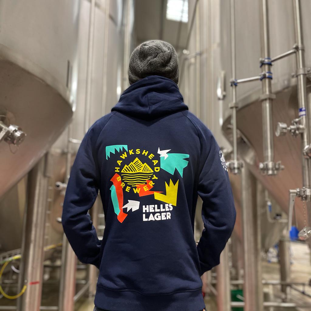 Hawkshead Brewery - Navy Pullover Helles Hoodie